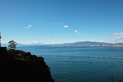 江ノ島からの富士山